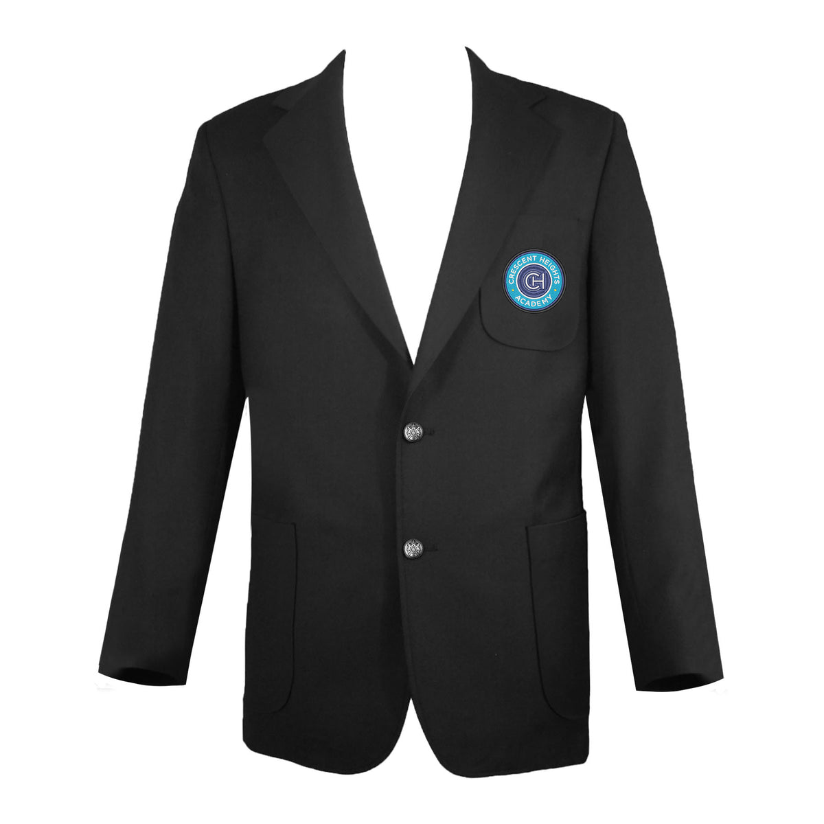 CRESCENT HEIGHTS ACADEMY BLAZER, SILVER BUTTONS, MENS