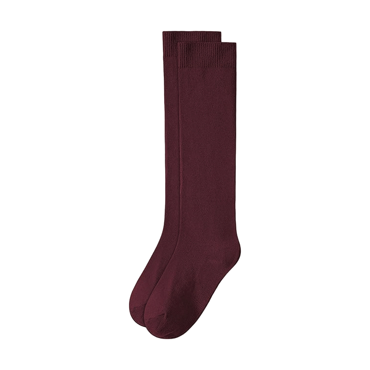 BURGUNDY KNEE HIGH SOCKS, CHILD/YOUTH *FINAL SALE*