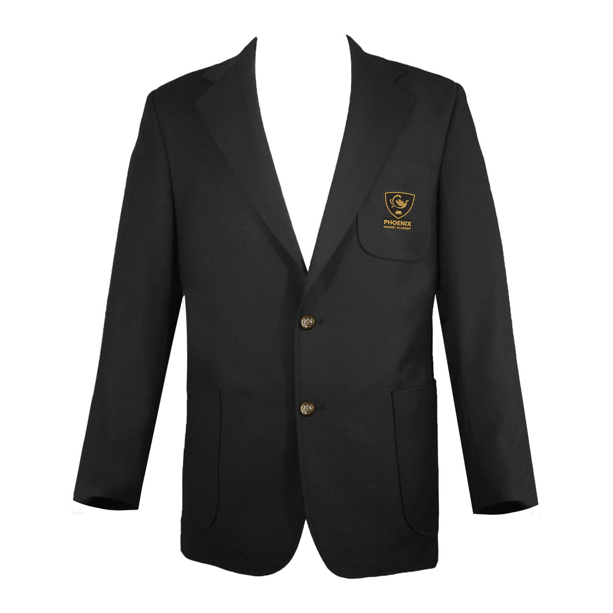 PHOENIX MAGNET ACADEMY BLAZER, GOLD BUTTONS, MEN