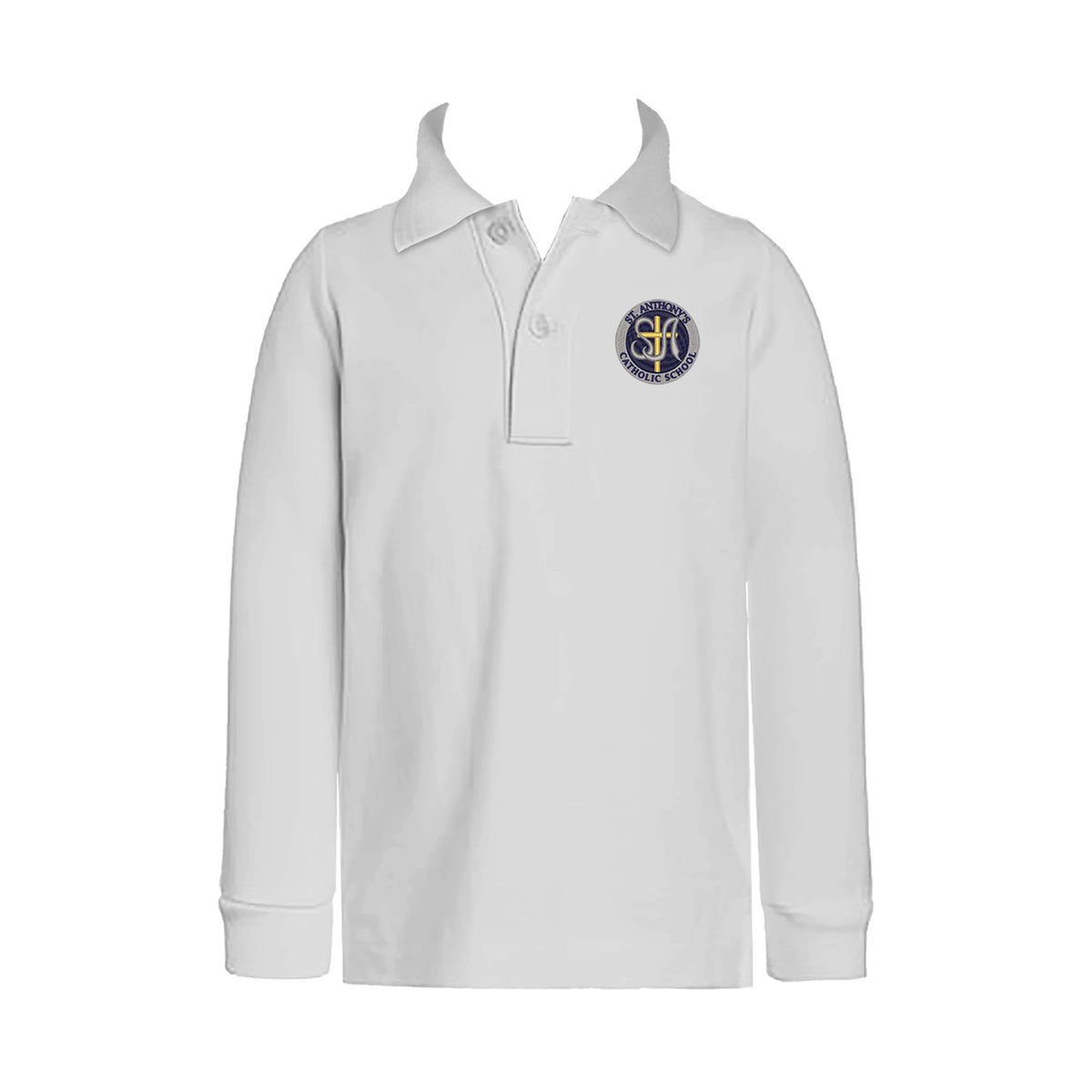 ST. ANTHONY&#39;S KITIMAT K-6 GOLF SHIRT, UNISEX, LONG SLEEVE, CHILD