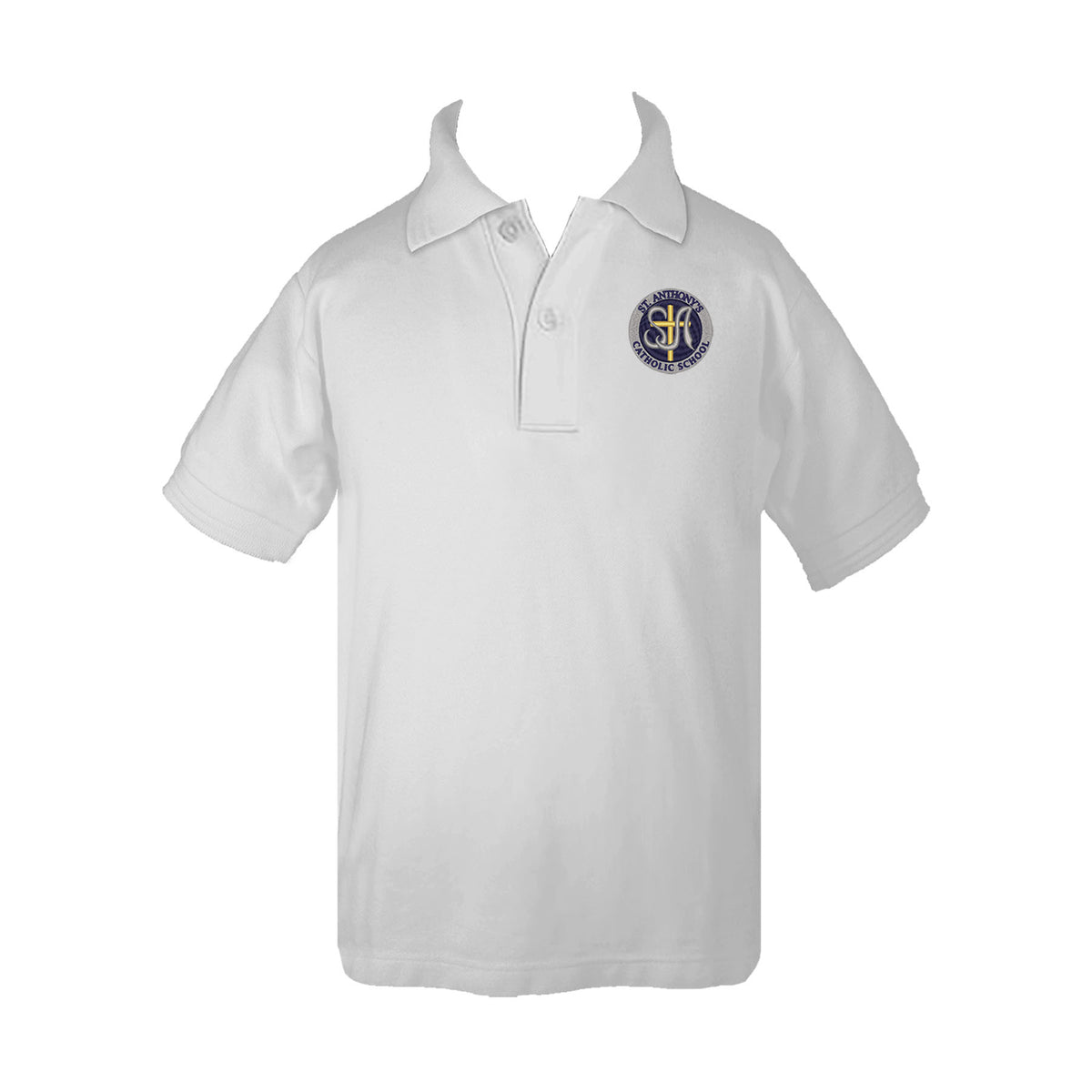 ST. ANTHONY&#39;S KITIMAT K-6 GOLF SHIRT, UNISEX, SHORT SLEEVE, CHILD