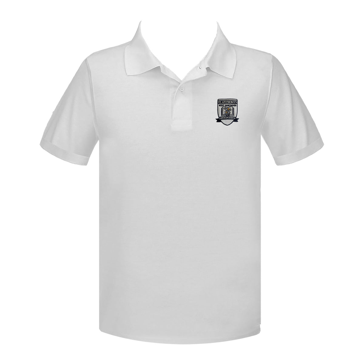 ST. ANTHONY&#39;S GOLF SHIRT, UNISEX, SHORT SLEEVE, YOUTH