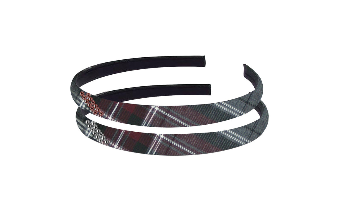 TARTAN HAIRBAND WITH CRYSTALS, 2901-24 *FINAL SALE*