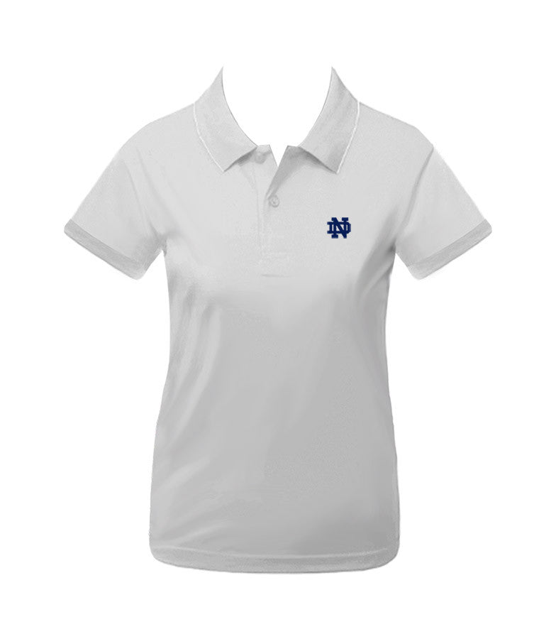 NOTRE DAME GOLF SHIRT, GIRLS, SHORT SLEEVE, YOUTH